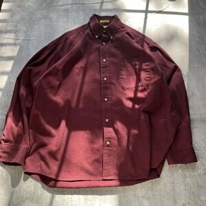 Duck Head Shirt Mens XL Red Long Sleeve Button Down Vintage Y2K 90s Logo